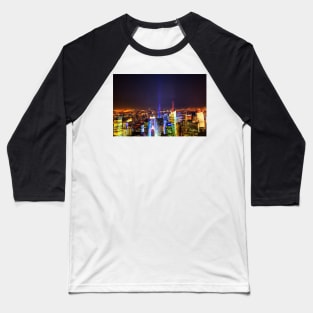 Midtown Manhattan At Night Baseball T-Shirt